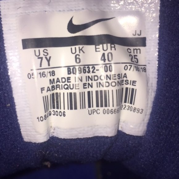 Nike Air Max Speed Turf GS Blue Void BQ9632 100 - Picture 7 of 11